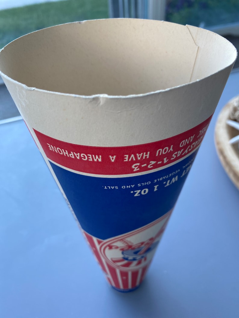 1960s Yankee Stadium Popcorn Holder/megaphone. Rare Etsy