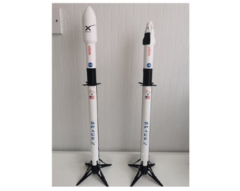 Spacex Falcon 9 Fairing Payload 60cm tall  Display Rocket Model 1:110 scale