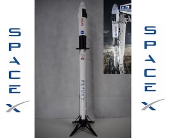 SpaceX Falcon 9 with Dragon Capsule - 1:76 84cm/33inch Decals Included Bestseller Best Quality Gift Best ETSY price!