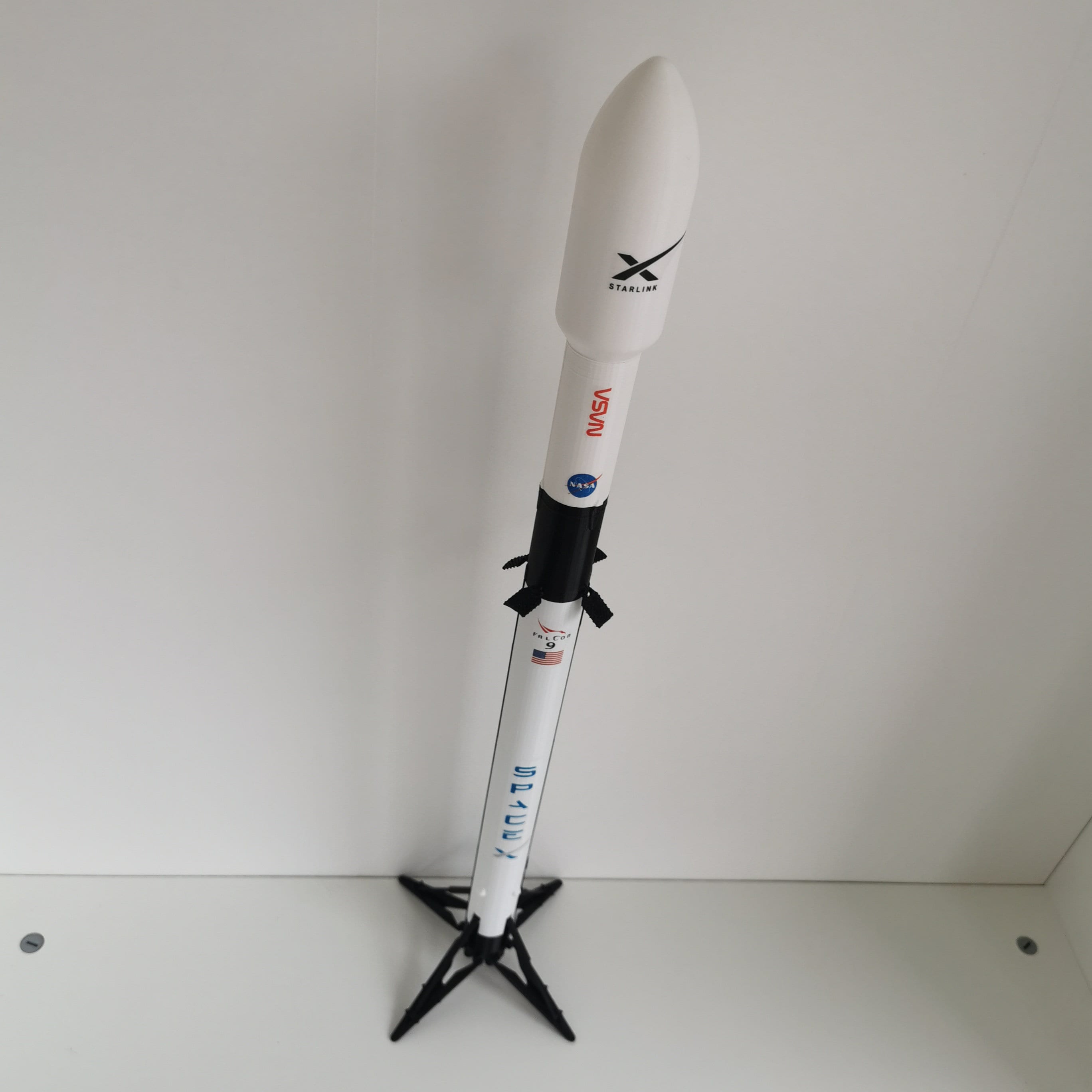 SpaceX Falcon 9 ロケットモデル Spacex Falcon 9 Fairing Payload 60cm Tall Display Rocket