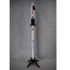 SpaceX Falcon 9 with Dragon Capsule 1:76 84cm/33inch Decals Included Bestseller Best Quality Gift Best ETSY price Assembled 1:76 83cm