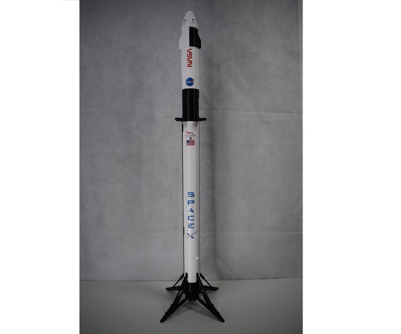 SpaceX Falcon 9 with Dragon Capsule 1:76 84cm/33inch Decals Included Bestseller Best Quality Gift Best ETSY price Assembled 1:76 83cm