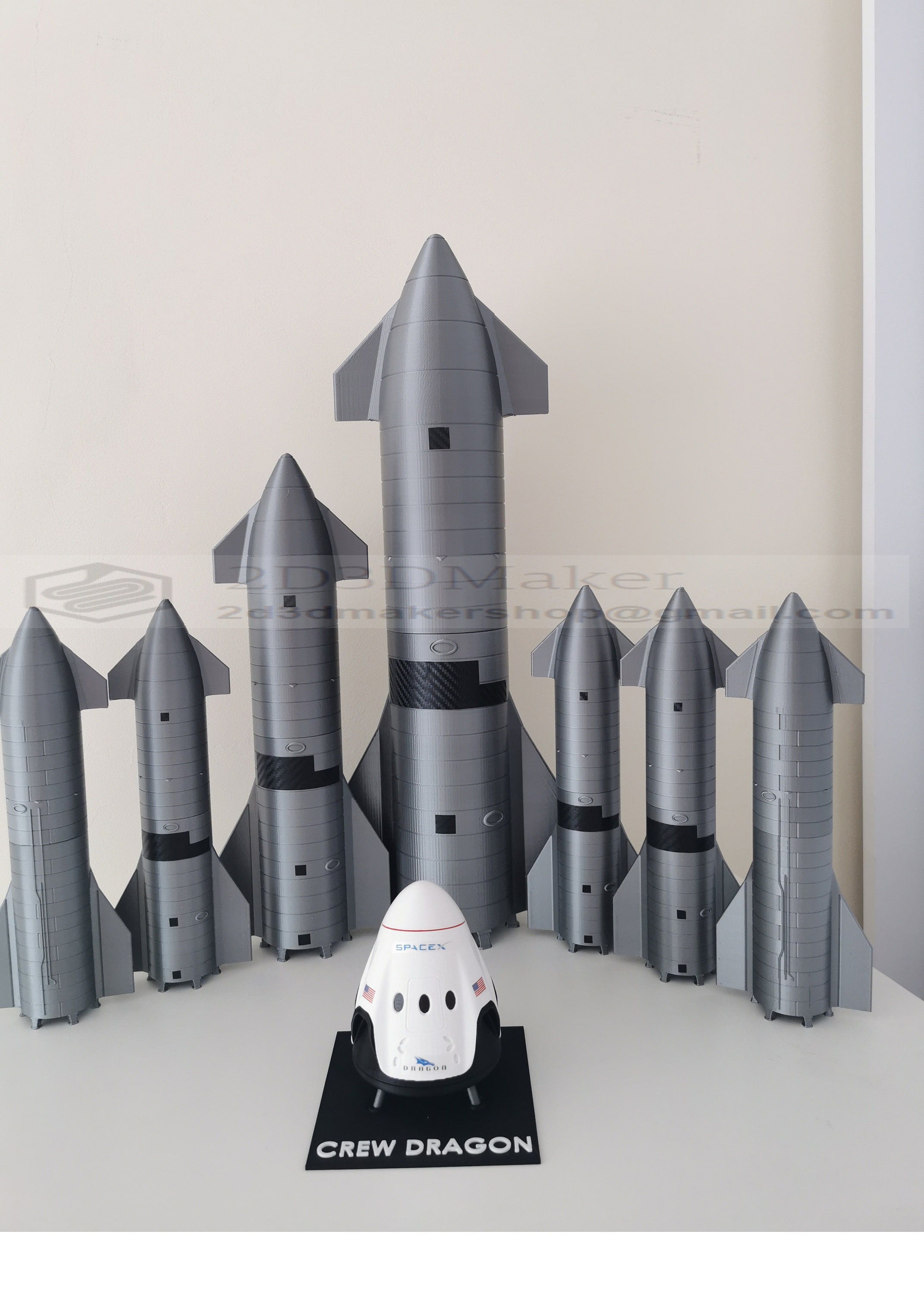 Spacex Starship SN15 Highly Detailed Display Model | 3D