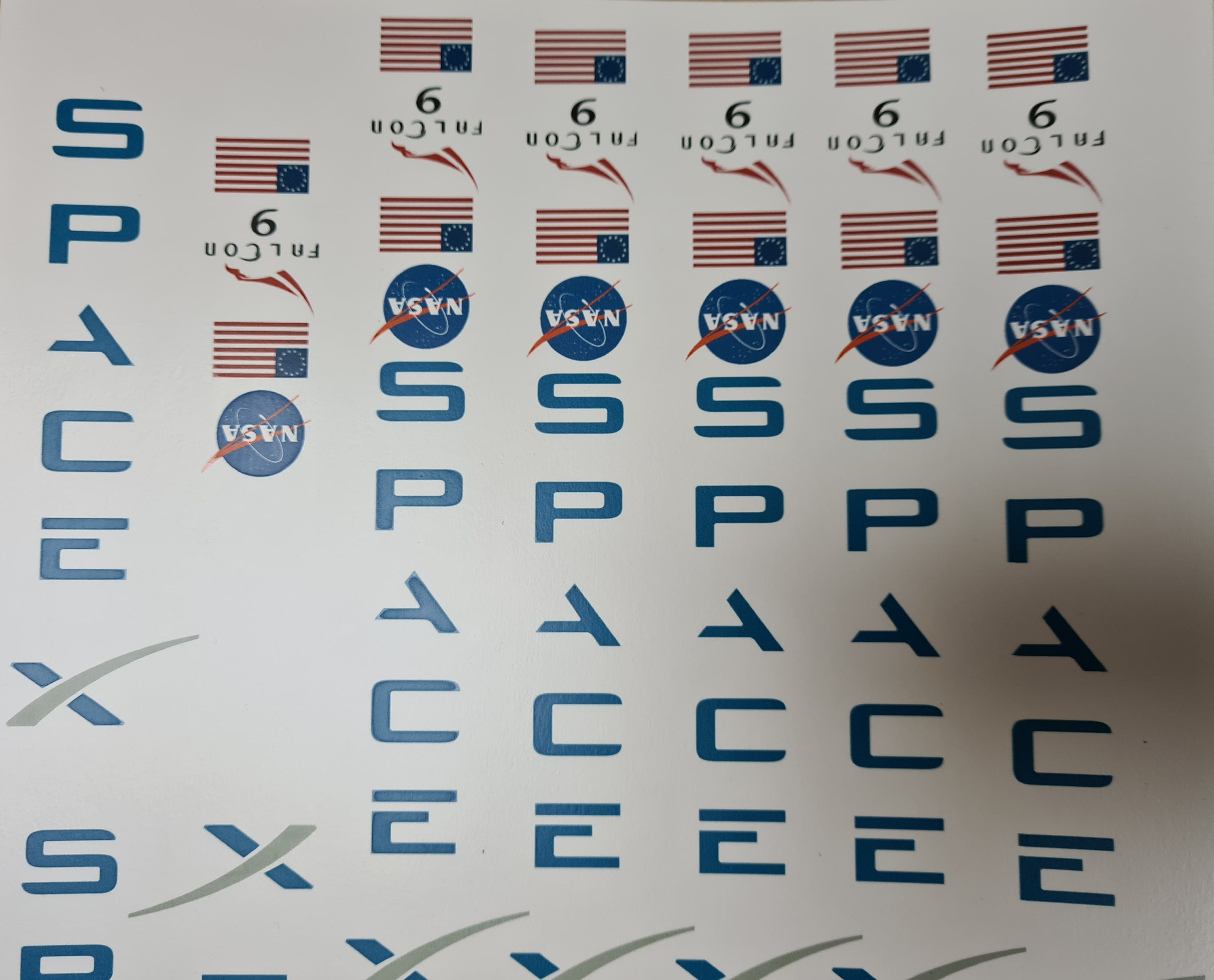 SpaceX Falcon 9 Crew Dragon Capsule 176 84cm/33inch Decals Etsy