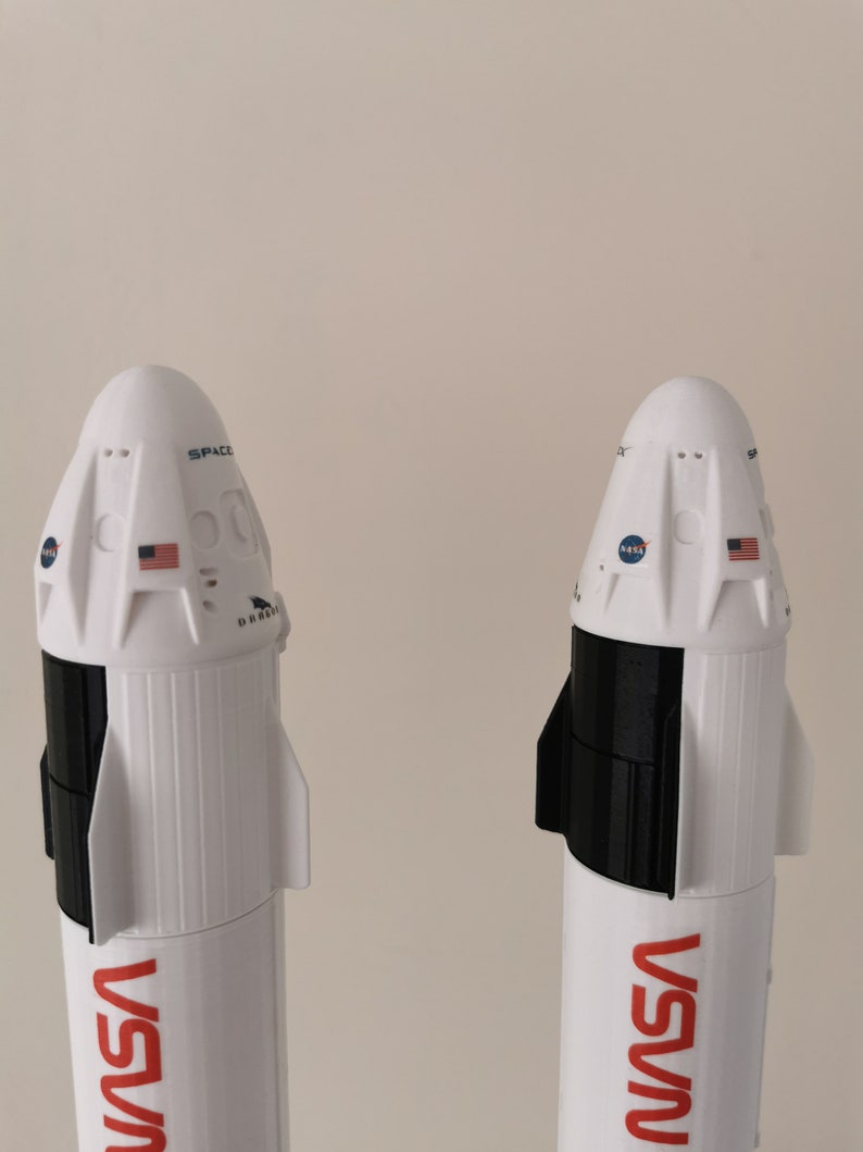 SpaceX Falcon 9 with Dragon Capsule 1:76 84cm/33inch Decals Included Bestseller Best Quality Gift Best ETSY price image 8