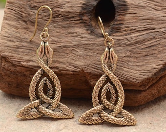 Dainty Snake Shaped Charm Earrings in Deferent Style
