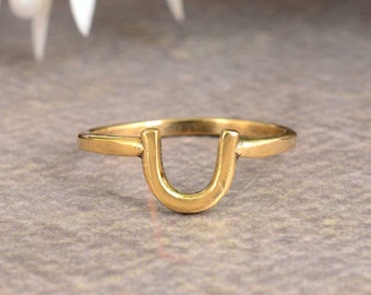 Lucky Horseshoe Ring