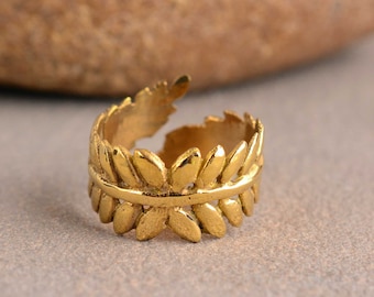 Angel Feather Ring, Dainty Ring, Adjustable Feather Ring, Feather Jewelry, Gifts For Her, Plume Ring