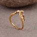 Spiral Ring Hypnotic Ring Spiral Brass Ring Swirl Ring Gold Wired