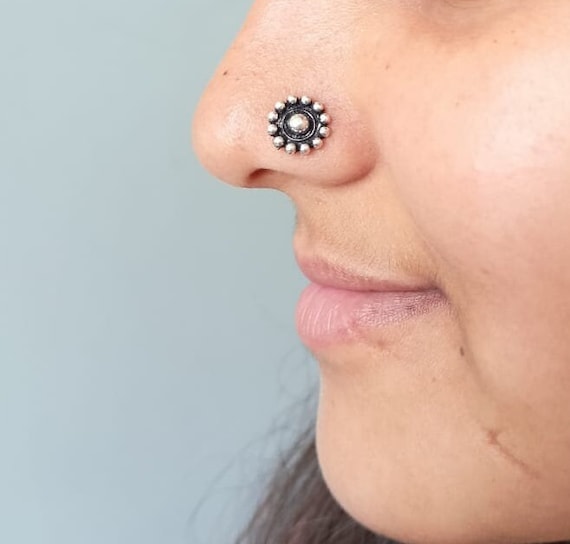 Silver plated nose best sale ring