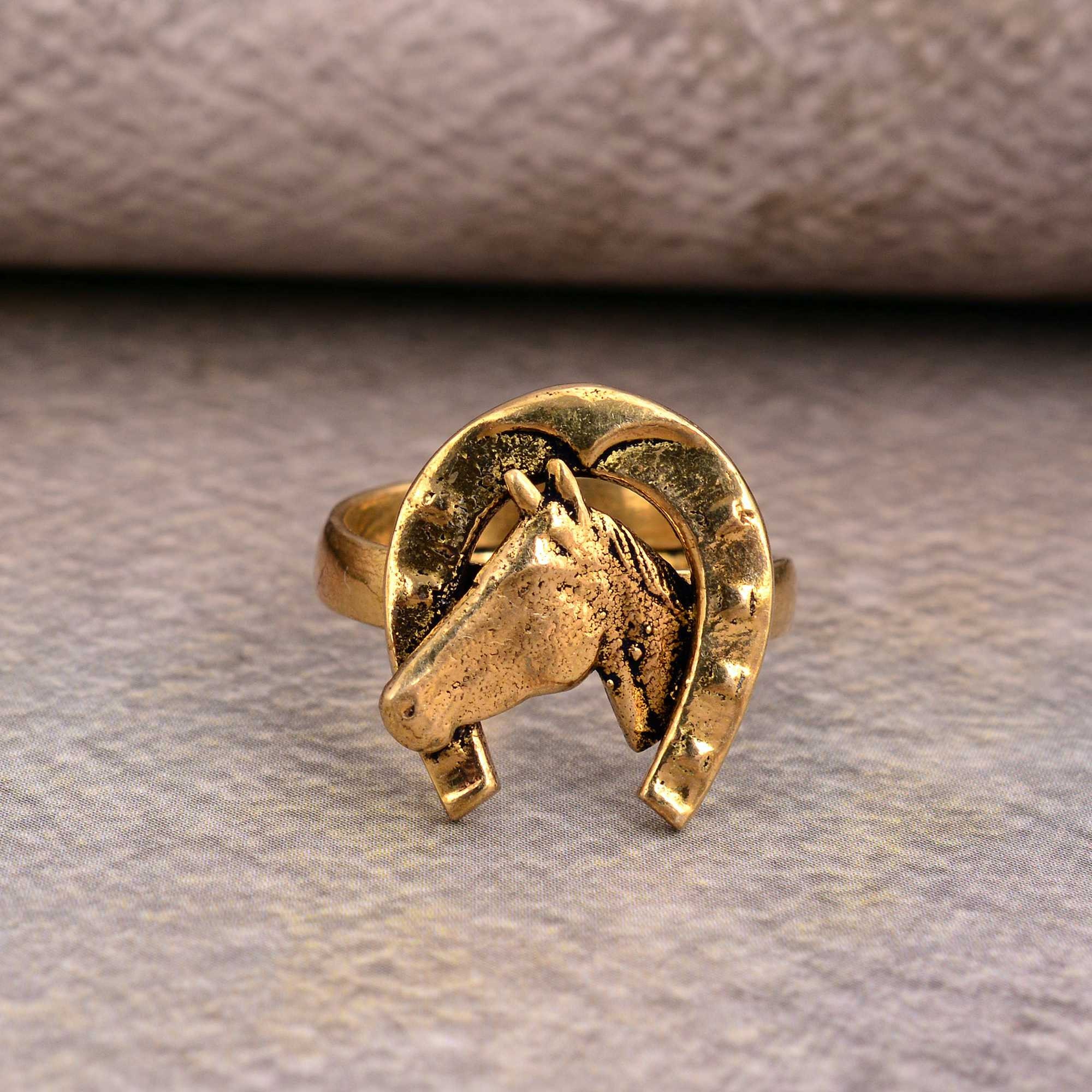 Horseshoe Ring, Horse Ring, Statement Ring, Unique Ring