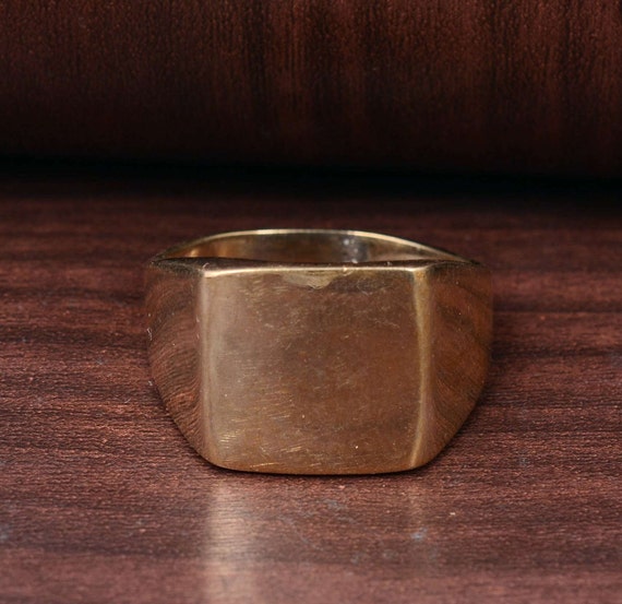 Mens signet shop ring etsy