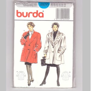 Patrón de costura Burda VINTAGE "Abrigo corto - talla grande"