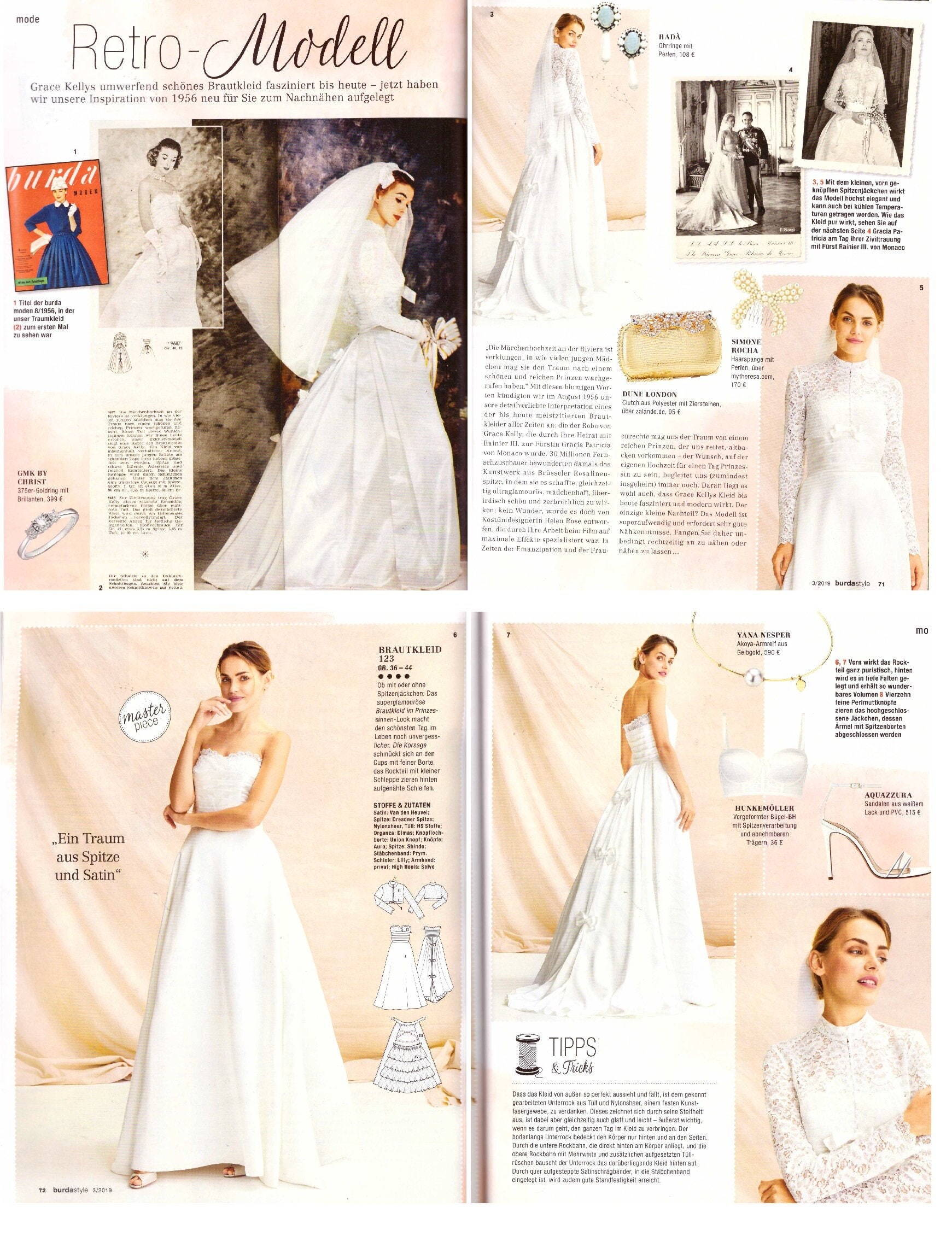 Burda wedding top dress 2019