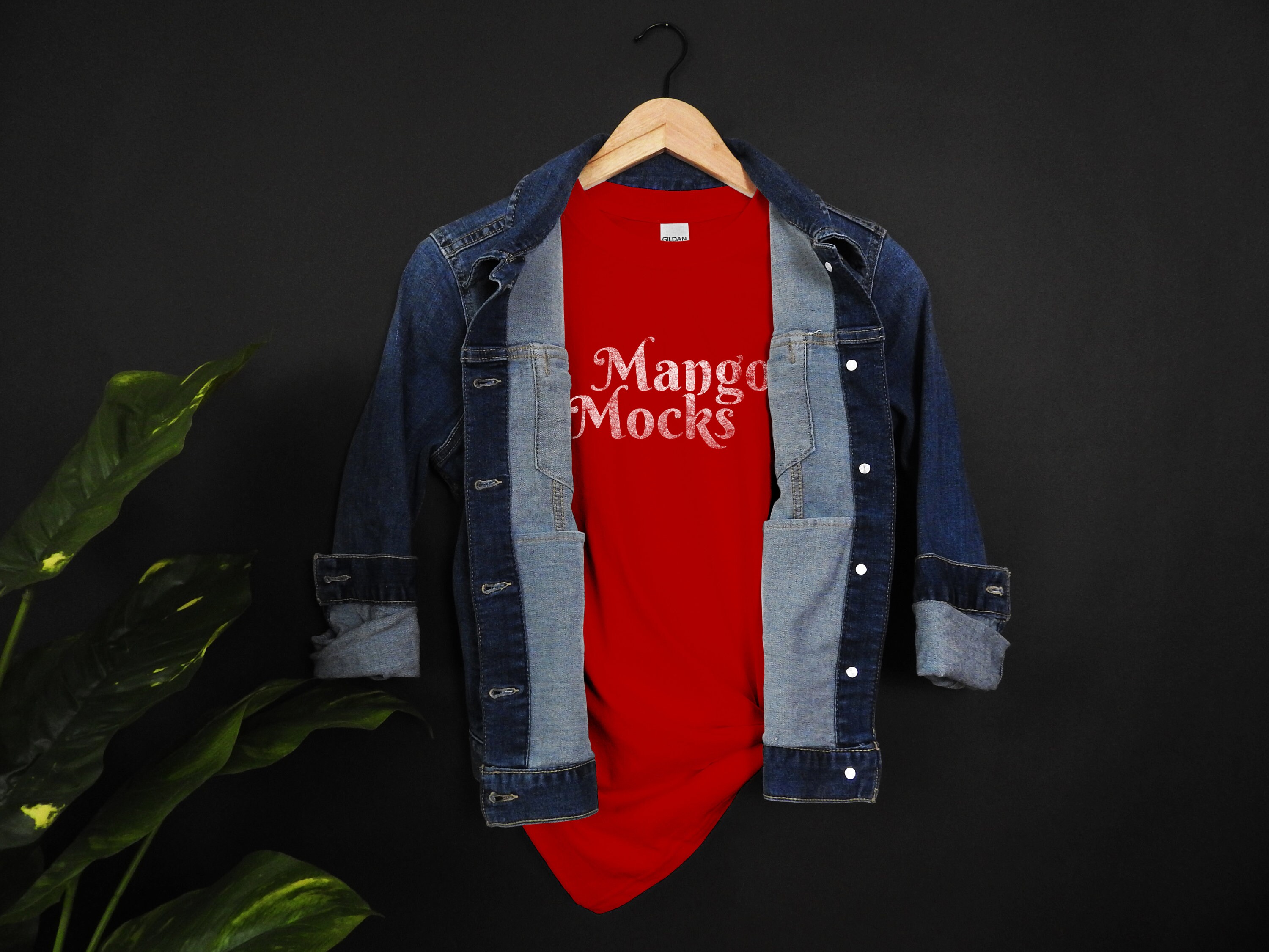Download Gildan 2000 Red T-Shirt Mockup Mango Mocks | Etsy