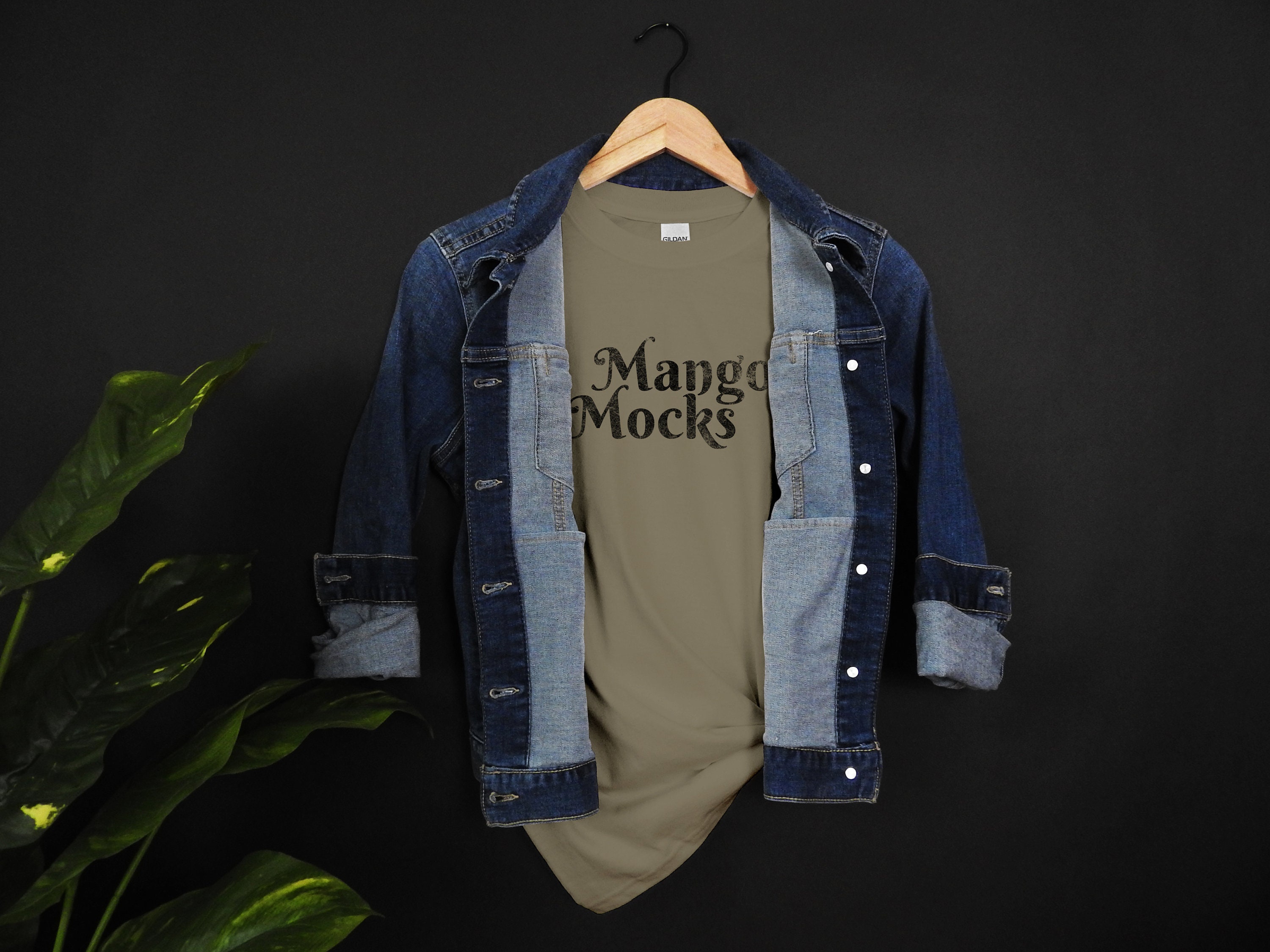 Download Gildan 2000 Olive T-Shirt Mockup Mango Mocks | Etsy