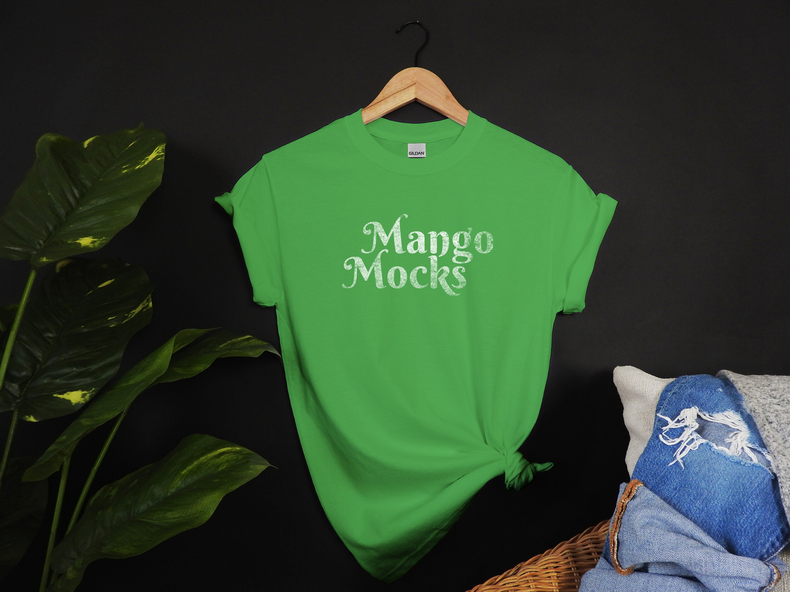 Download Gildan 2000 Irish Green T-Shirt Mockup Mango Mocks | Etsy