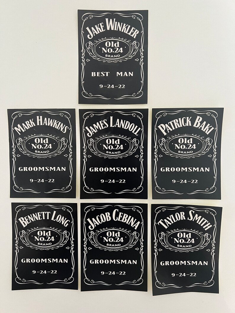 Personalised Jack Daniels Label to Fit 700ml/750ml/1l Bottles Etsy UK