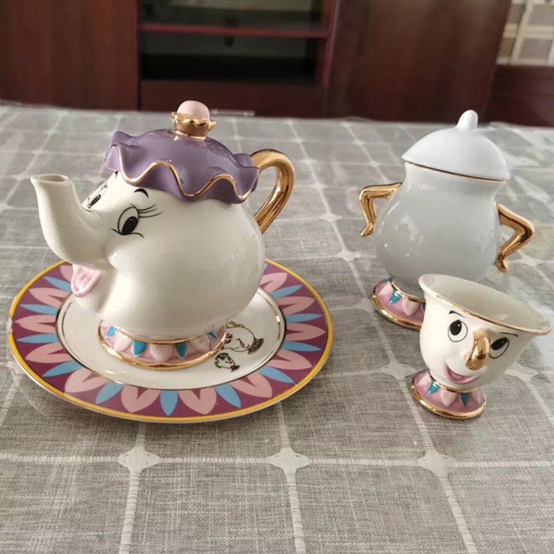 Mrs Potts and Chip China Tea Set Beauty & the Beast Etsy