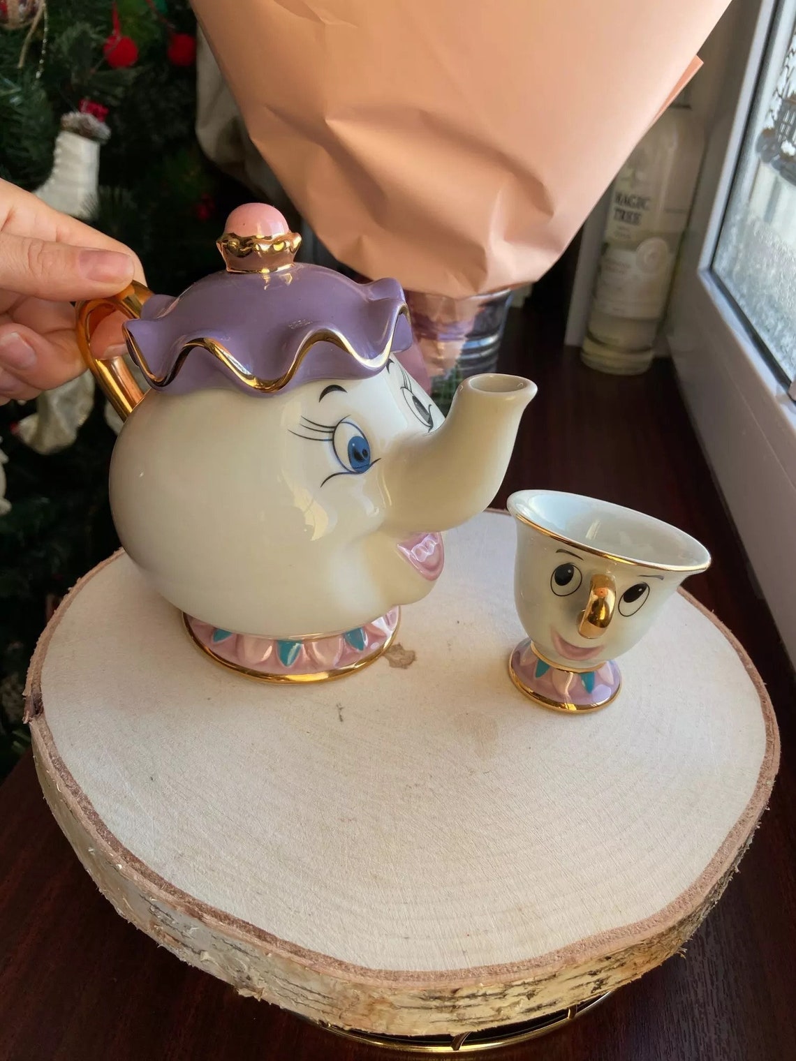 Mrs Potts and Chip China Tea Set Beauty & The Beast | Etsy