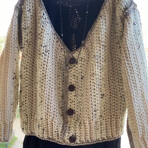 Crop cardigan Crochet Pattern Easy Cardigan Women crochet pattern Oversized Crochet PDF DIGITAL DOWNLOAD Crochet Pattern