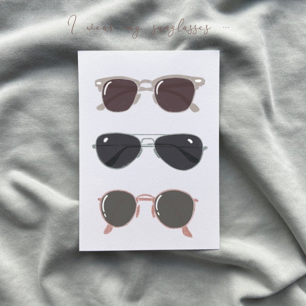 Karte „Sunglasses“