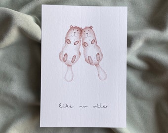 Card Otter Love