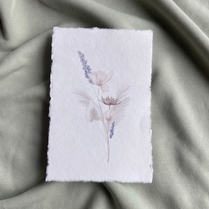 Stampa artistica di fiori secchi