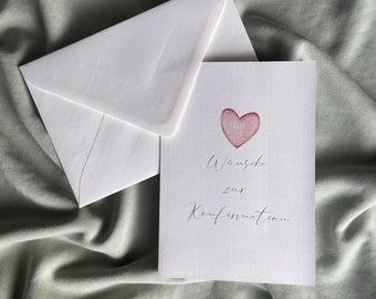 Confirmation card from the heart