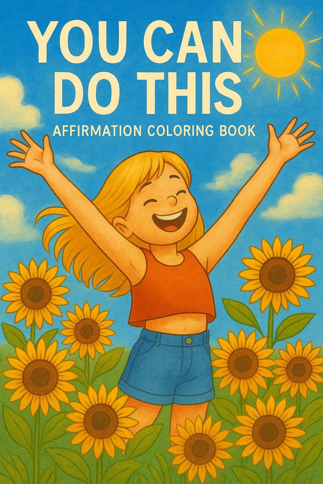 Digital Affirmation Coloring Book for Kids - Etsy