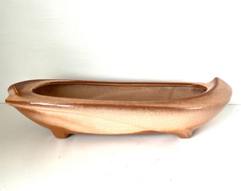 Frankoma Oblong Planter #45 Plainsman Brown Satin