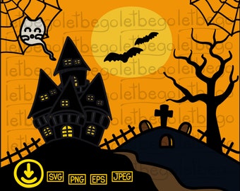Halloween background, Halloween svg,grave image svg, vintage background image svg,digital file,eps file png