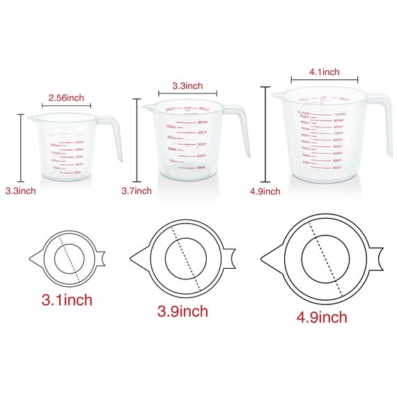 Measuring Cups And Measuring Spoons Safety Material Measuring Set , Bpa  Free And Dishwasher Safe (set Of 10)