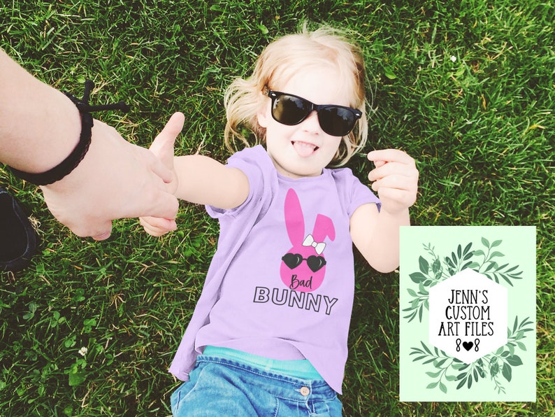 Easter Image PNG Bad bunny JPEG Easter Bunny Easy to use and layer Girl Bunny Shirt SVG Cricut