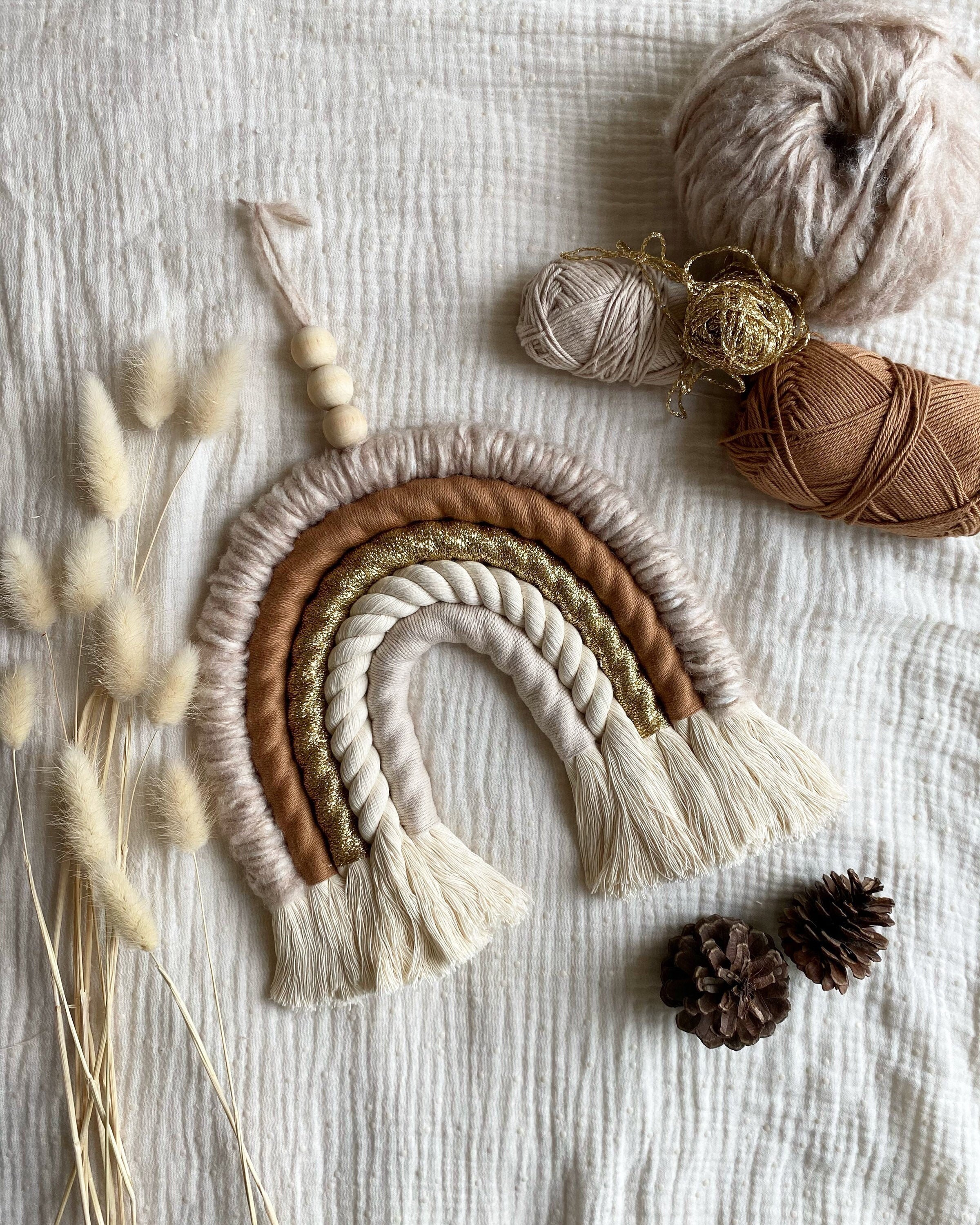 Arc-En-Ciel Macramé, Laine & Coton Le Crème 