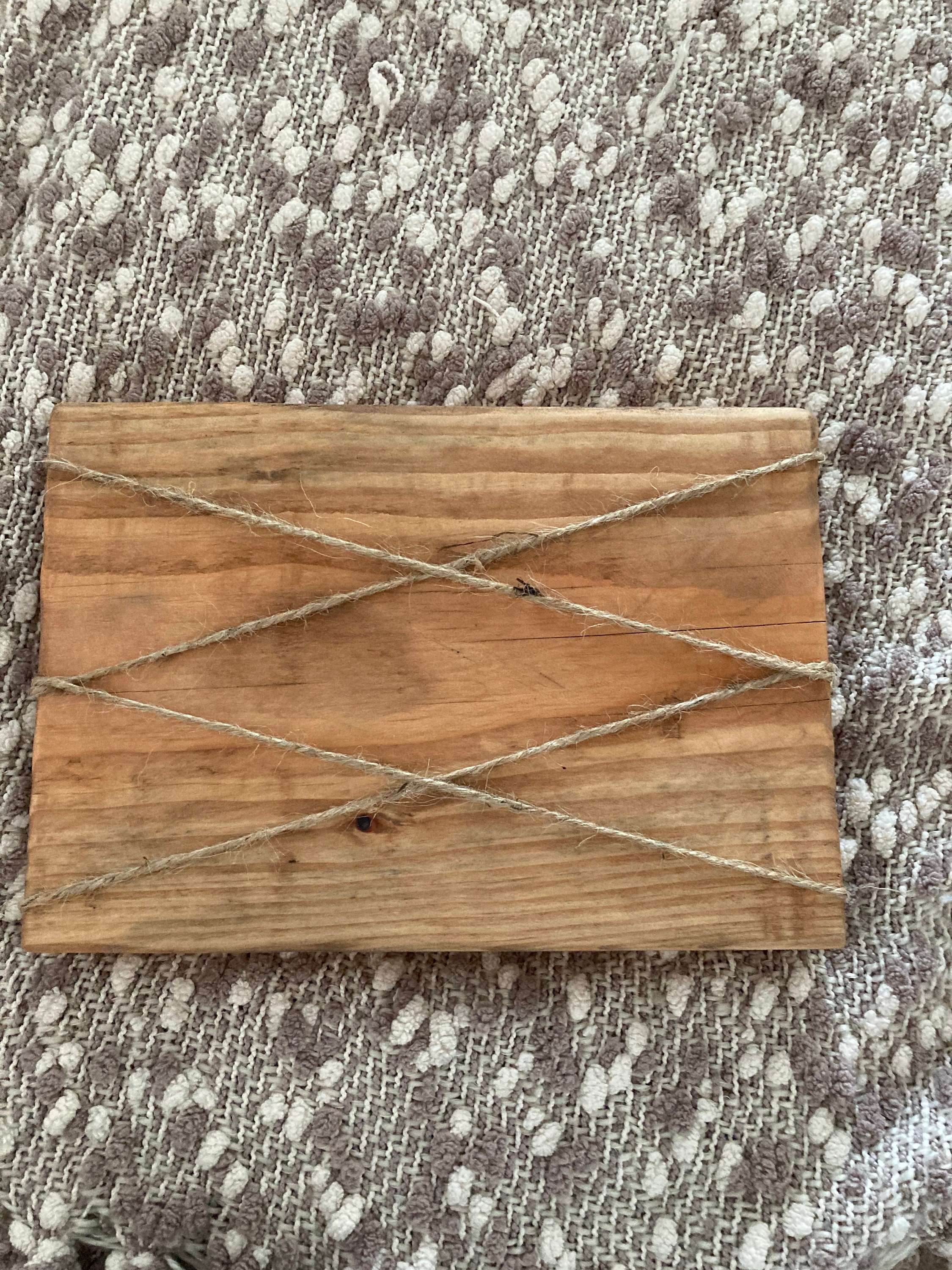 Rustic Wood Picture Block Frame 7 X 10 Etsy