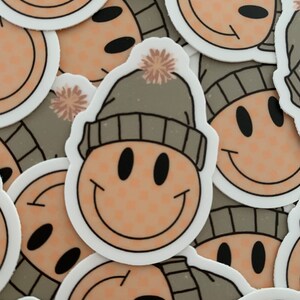 Checkered Smiley Sticker