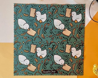 15 x 15 cm mikrofiberduk för glasögon / vintagedesign / rengöringsduk för skärm, kamera, mobiltelefon / kameraduk