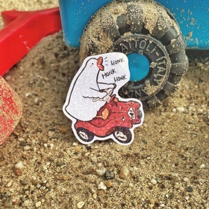 Adesivo de vinil de pato de carro/carro de brinquedo decalque de pato de raiva de estrada/resistente à água/scrapbooking/decalque de carro ideia engraçada de presente/