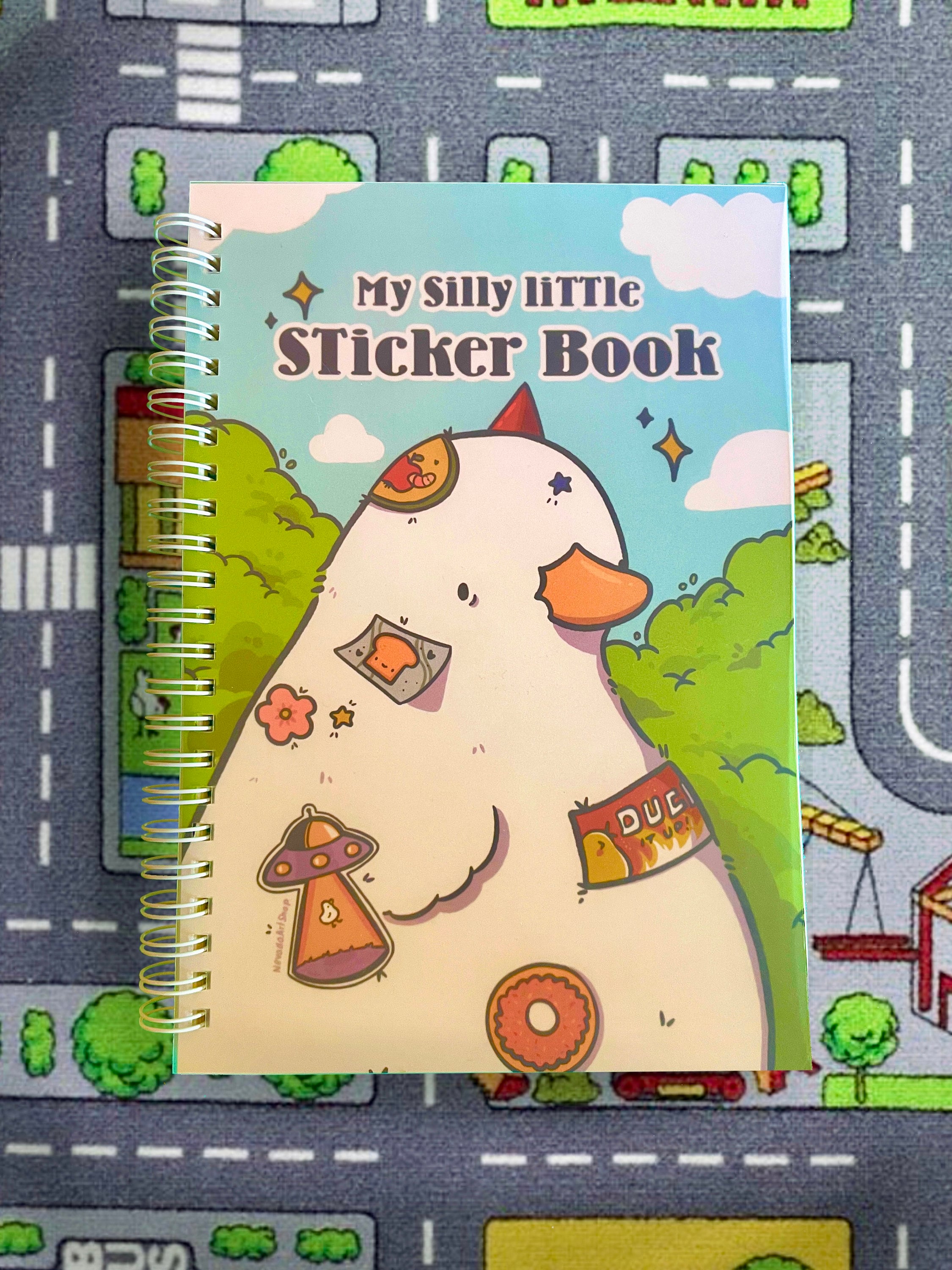 Sticker book duck A5 / 50 pages sticker scrapbook 90s nostalgia / sticker album ring binding / childhood / gift idea / gift idea