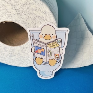 WC Ente Vinyl Sticker/ Toilet Duck Aufkleber / Wasserabweisend / Scrapbooking / lustige Geschenkidee / Badezimmer