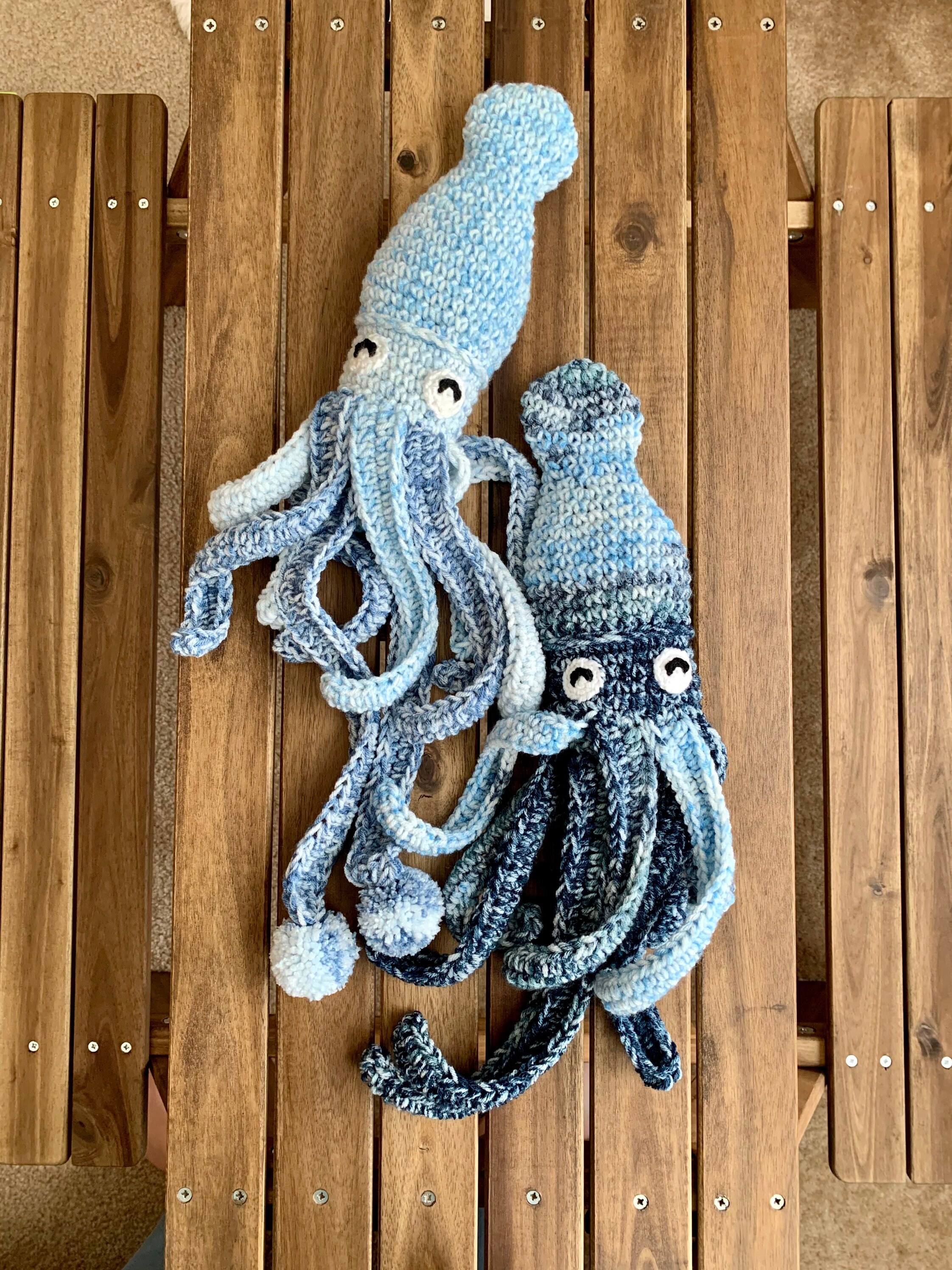 Crochet Squid, Crochet Squid Plush, Squid Plush, Amigurumi Squid