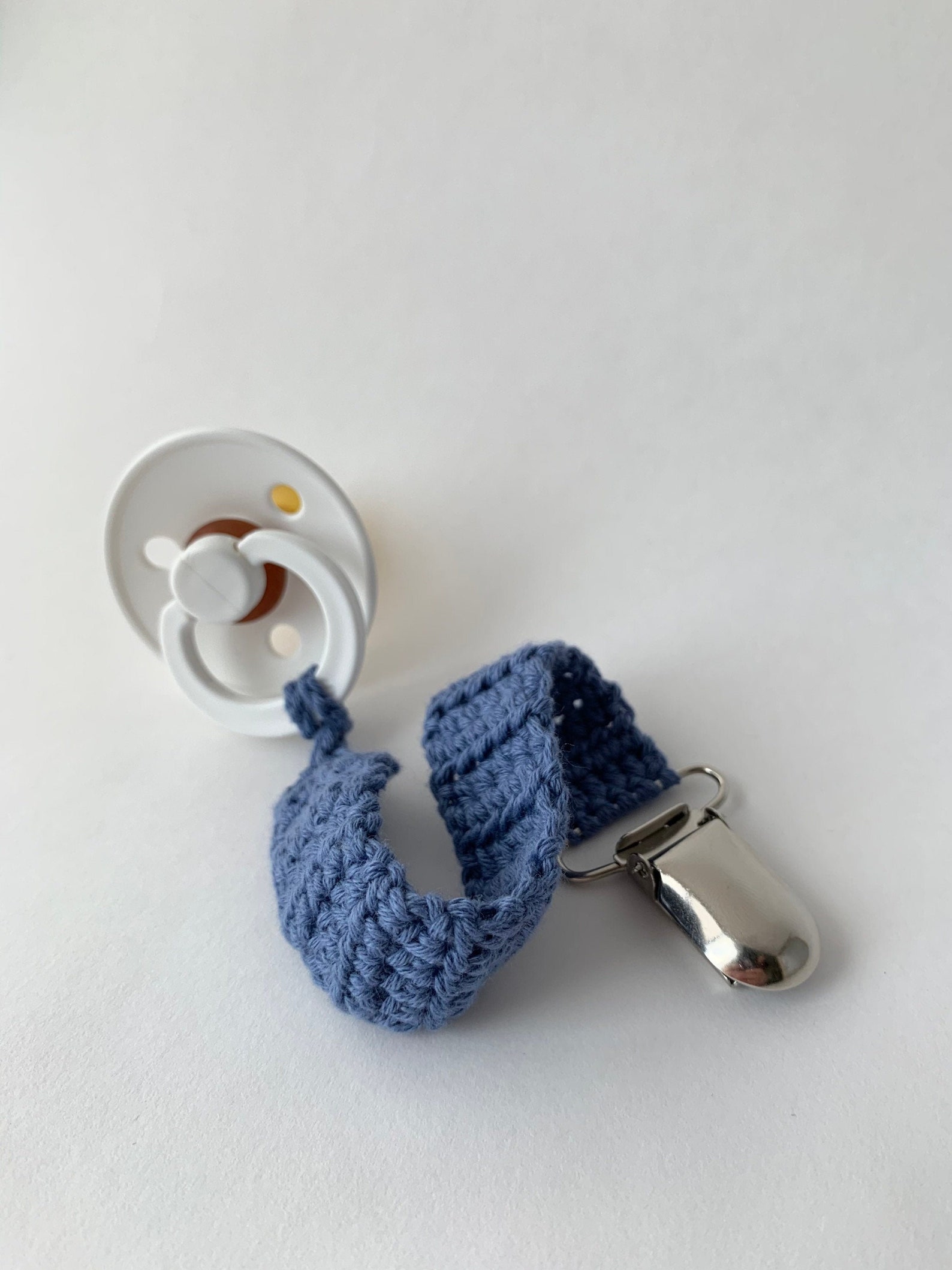 Crochet Pacifier Clip Organic Cotton Pacifier Clip Crochet Etsy