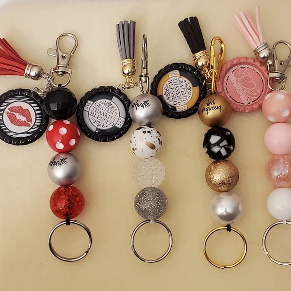 Bottle Cap Keychain Etsy