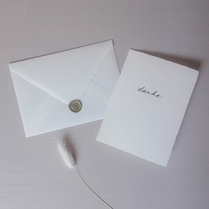 Postkarte Büttenpapier Kalligraphie handgeschrieben