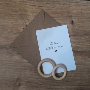 Grußkarte Postkarte Geburt Baby