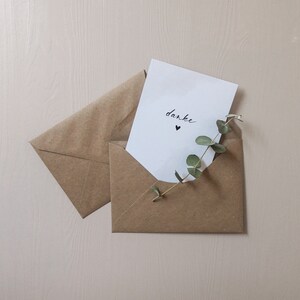 Postkarte Grußkarte Danke