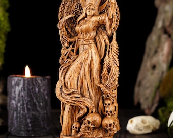 Morana Slavic Goddess, Slavic Goddess figurine, Slavic mythology, Morana statue, Wooden Slavic Statue, Custom Gods statues, Pagan Statues