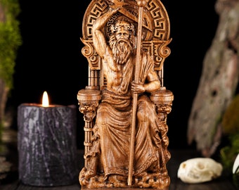 Jupiter Roman statue, Jupiter Roman wooden god, roman gods pantheon, roman mythology, Jupiter Roman god, pagan altar