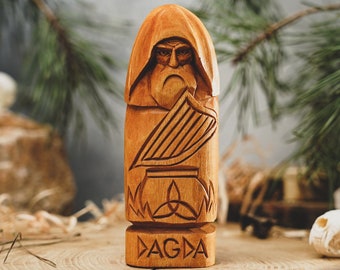 DAGDA Gott Statue, irische Mythologie, keltische Statue, Heiden, Heidentum, keltisches Pantheon, handgeschnitzte Statue, Kelten, benutzerdefinierte Statue, DAGDA Statue